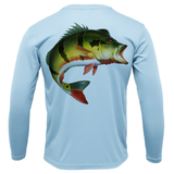 Miami, FL Freshwater Born Peacock Bass Men's Long Sleeve UPF 50+ Dry-Fit Shirt