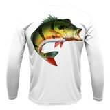 Miami, FL Freshwater Born Peacock Bass Men's Long Sleeve UPF 50+ Dry-Fit Shirt