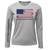 Michigan Freshwater Born SUP Flag Women's Long Sleeve UPF 50+ Dry-Fit Shirt