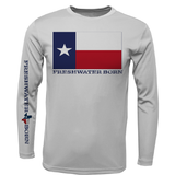 Texas Flag Freshwater Born Boy's Long Sleeve UPF 50+ Dry-Fit Shirt