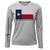 Texas Flag Freshwater Born Women's Long Sleeve UPF 50+ Dry-Fit shirt