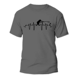 Fishing Heart Beat Man T-Shirt