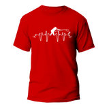 Fishing Heart Beat Man T-Shirt
