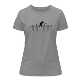 Fishing Heart Beat T-Shirt for Women