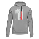 Fishing Rod American Flag Unisex Hoodie