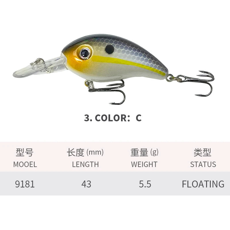 Floating Wobbler Lure 9181 Bobber Bargain