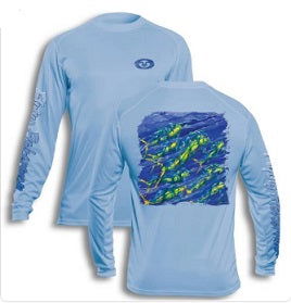 Flying Fisherman Tee Mahi Blue Bobber Bargain