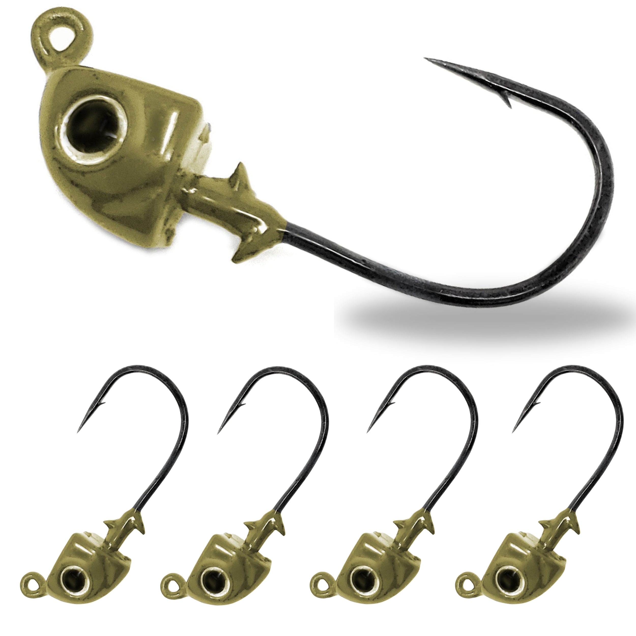 Cabezas plomadas para swimbait de tungsteno Reaction Tackle (paquete de 5)