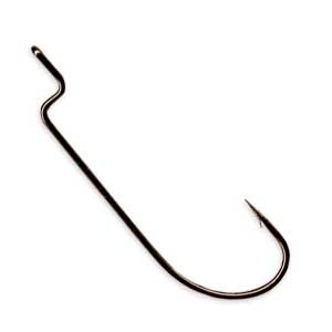 Gamakatsu Offset Worm Hook (Black) Bobber Bargain