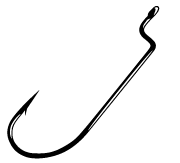 Gamakatsu Offset Worm Hook (Bronze) Bobber Bargain