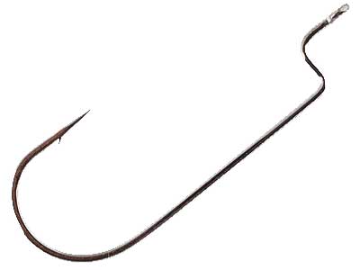 Gamakatsu Round Bend Offset Hook (Black, 25ct) Bobber Bargain