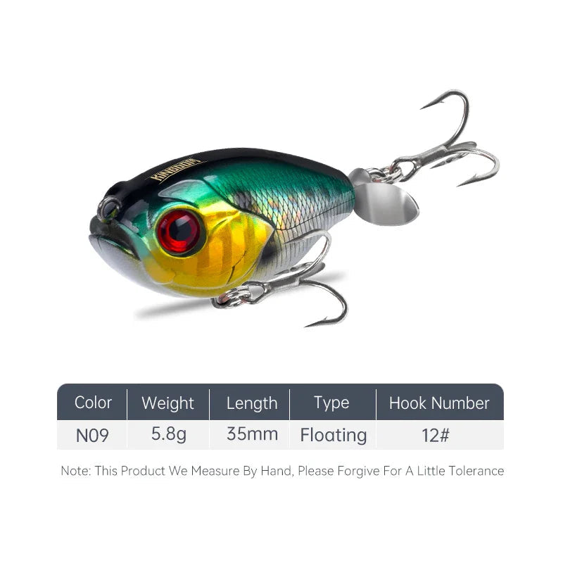 GoldPop Micro Whopper Plopper Bobber Bargain