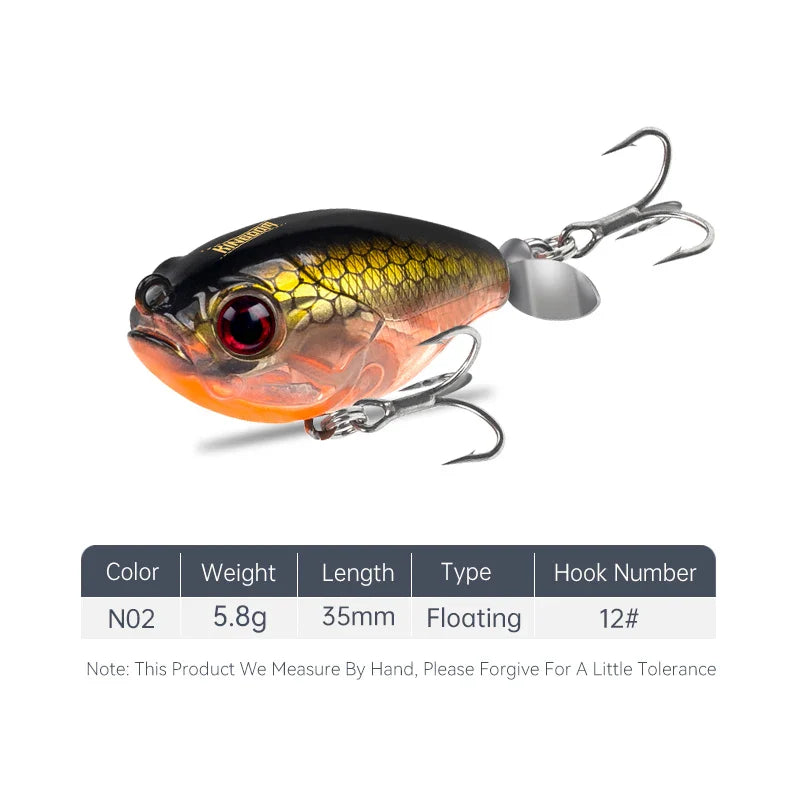 GoldPop Micro Whopper Plopper Bobber Bargain