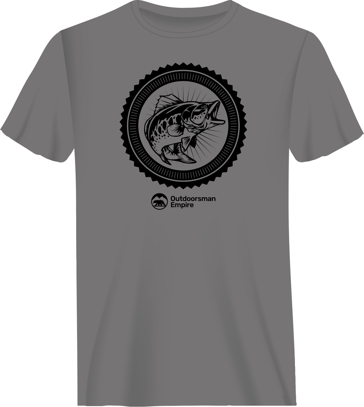 Camiseta vintage de pesca para hombre