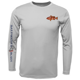 Grouper on Chest Long Sleeve UPF 50+ Dry-Fit Shirt
