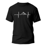 Mountain Hiking Heartbeat Unisex T-Shirt