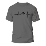 Mountain Hiking Heartbeat Unisex T-Shirt