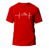 Mountain Hiking Heartbeat Unisex T-Shirt