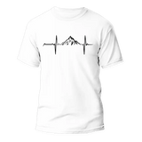 Mountain Hiking Heartbeat Unisex T-Shirt