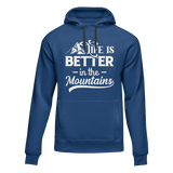 Hiking Life Is Better In The Mountains Adult Fleece Hooded Sweatshirt