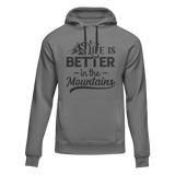 Hiking Life Is Better In The Mountains Adult Fleece Hooded Sweatshirt