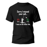 T-shirt homme « J'étais sur une autre ligne » v2