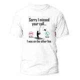 T-shirt homme « J'étais sur une autre ligne » v2