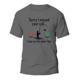 T-shirt homme « J'étais sur une autre ligne » v2
