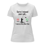 I Was On Another Line v2 T-Shirt for Women