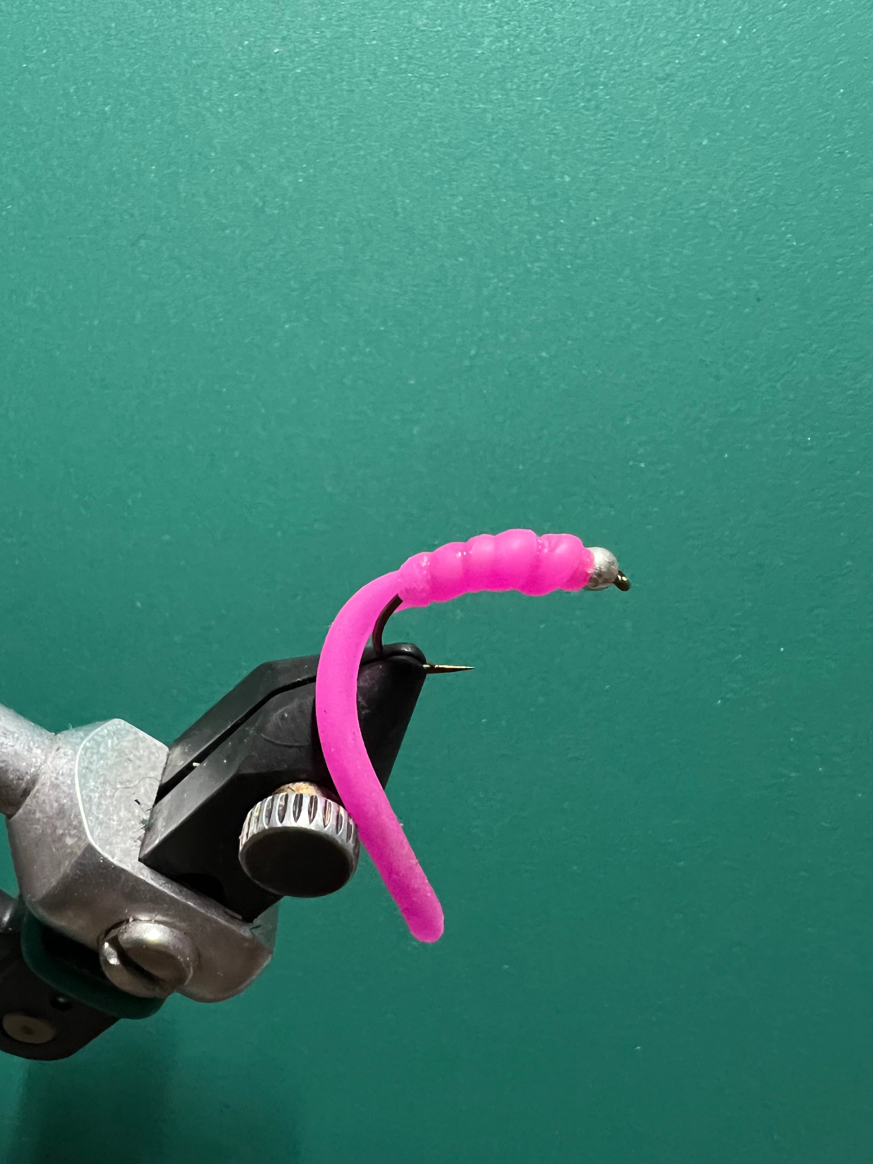 Squirminator - Rose fluo incurvé
