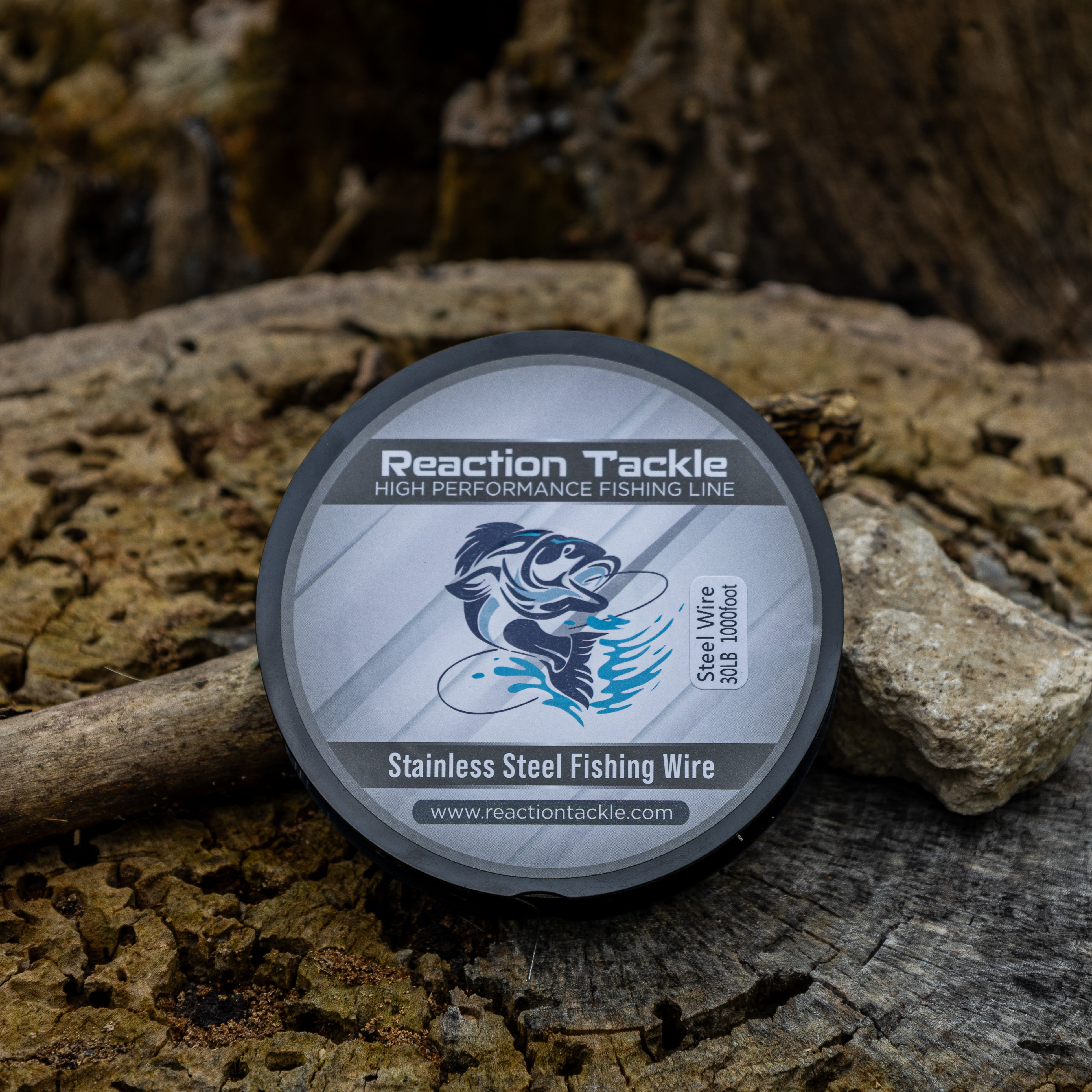 Línea de arrastre de acero inoxidable Reaction Tackle de 30 lb