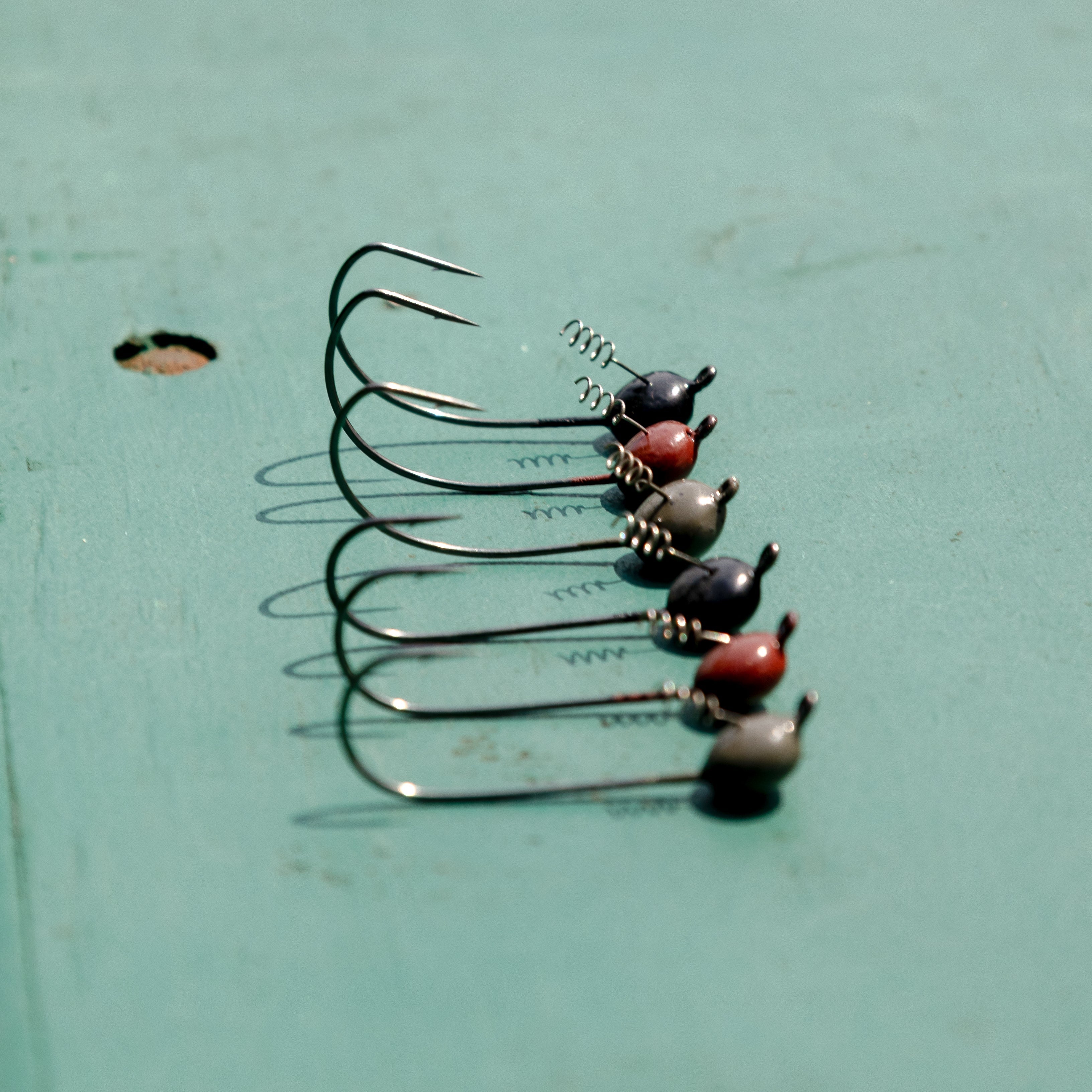 Jigs de cabeza temblorosa de tungsteno Reaction Tackle (paquete de 5)