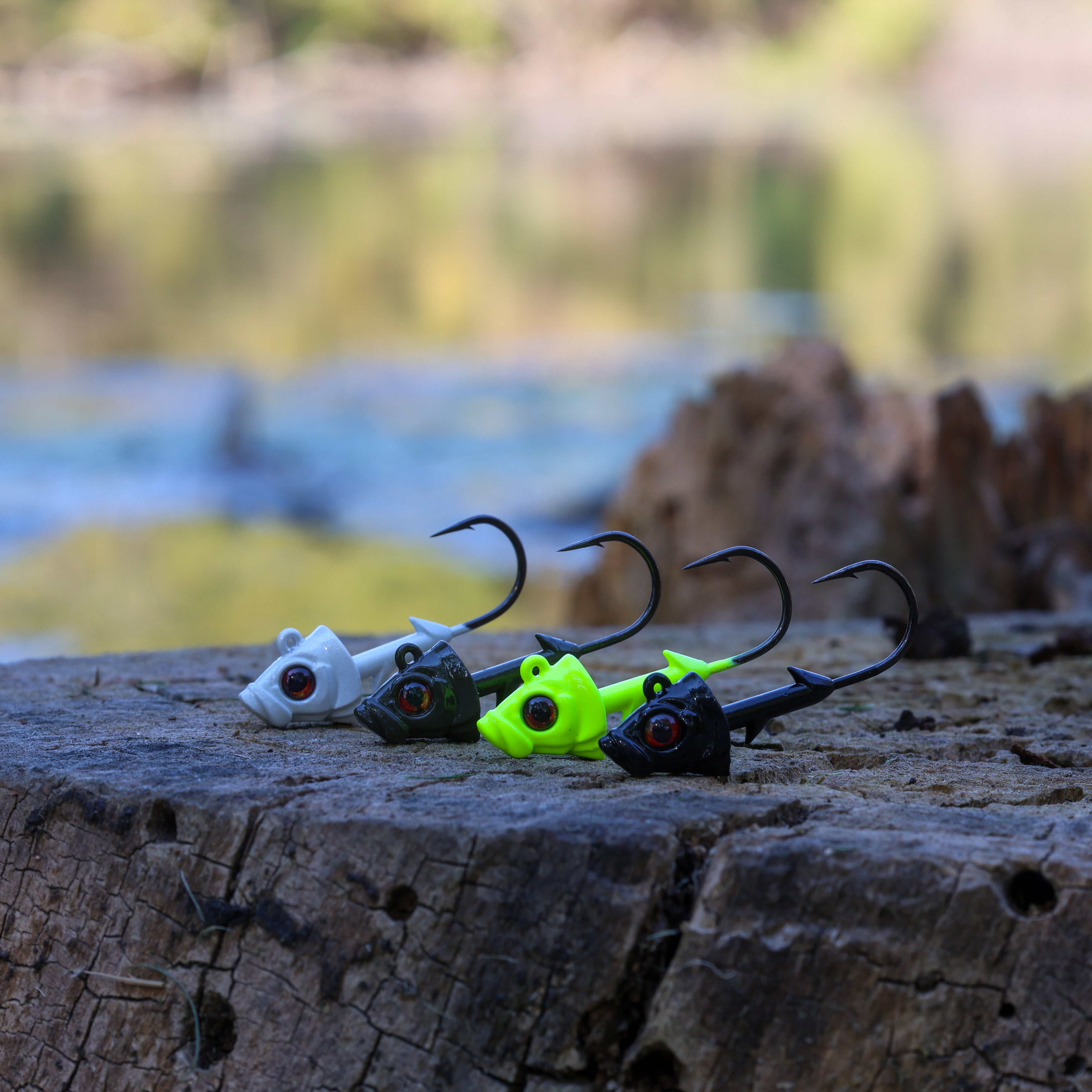 Jigs de cabeza de pez con plomo Reaction Tackle - Paquete de 5 - Nuevo