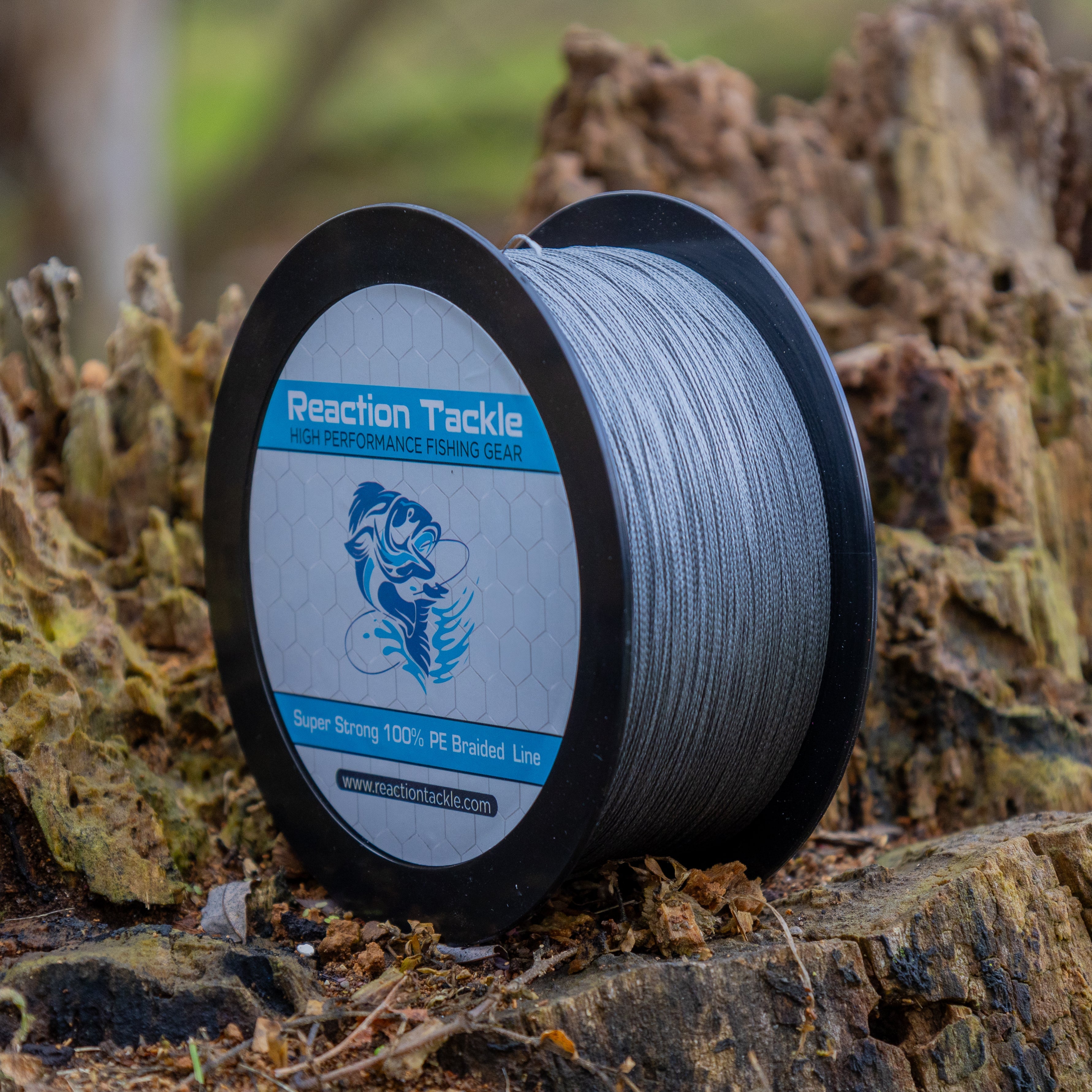 Línea de pesca trenzada Reaction Tackle - Gris