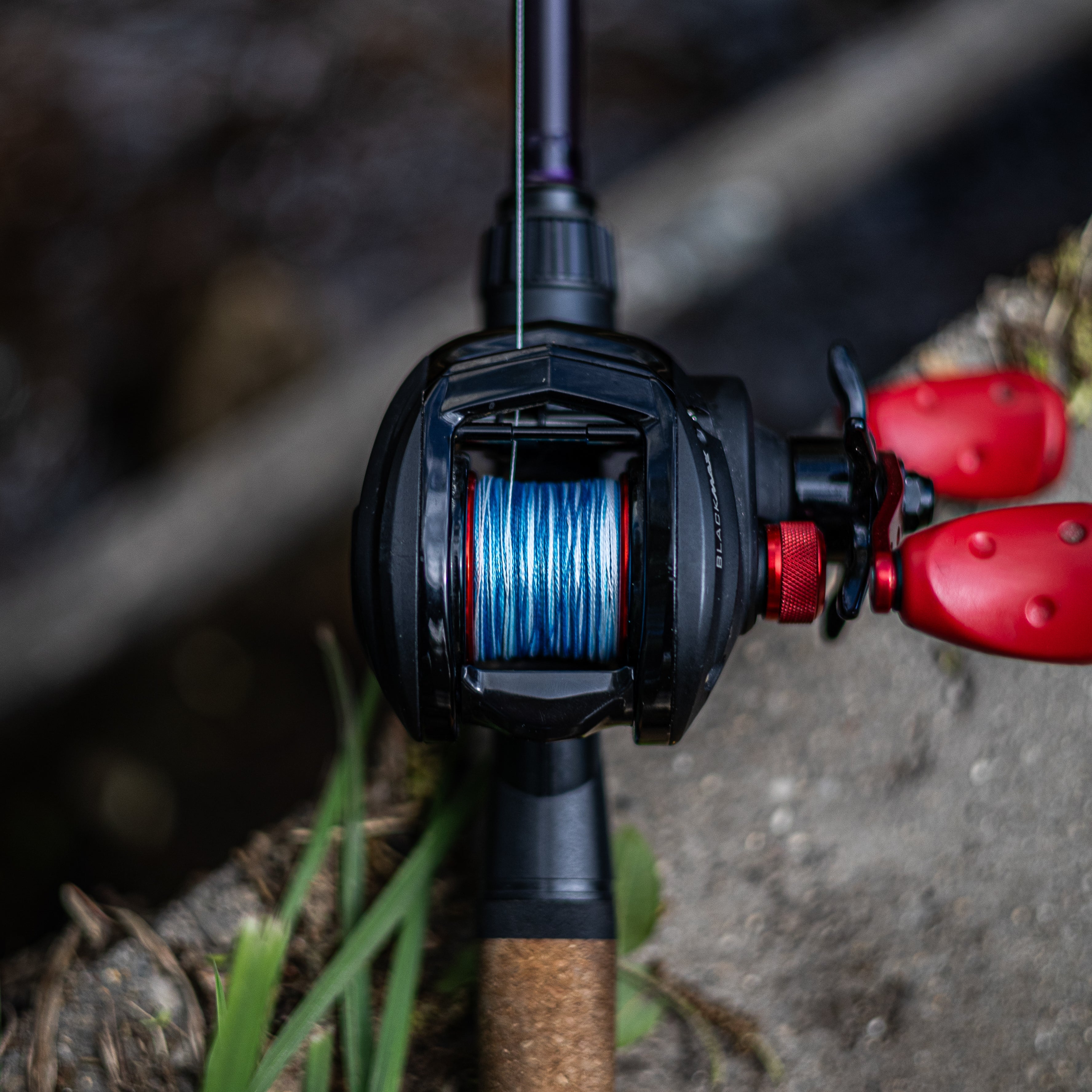 Línea de pesca trenzada Reaction Tackle - Camuflaje azul