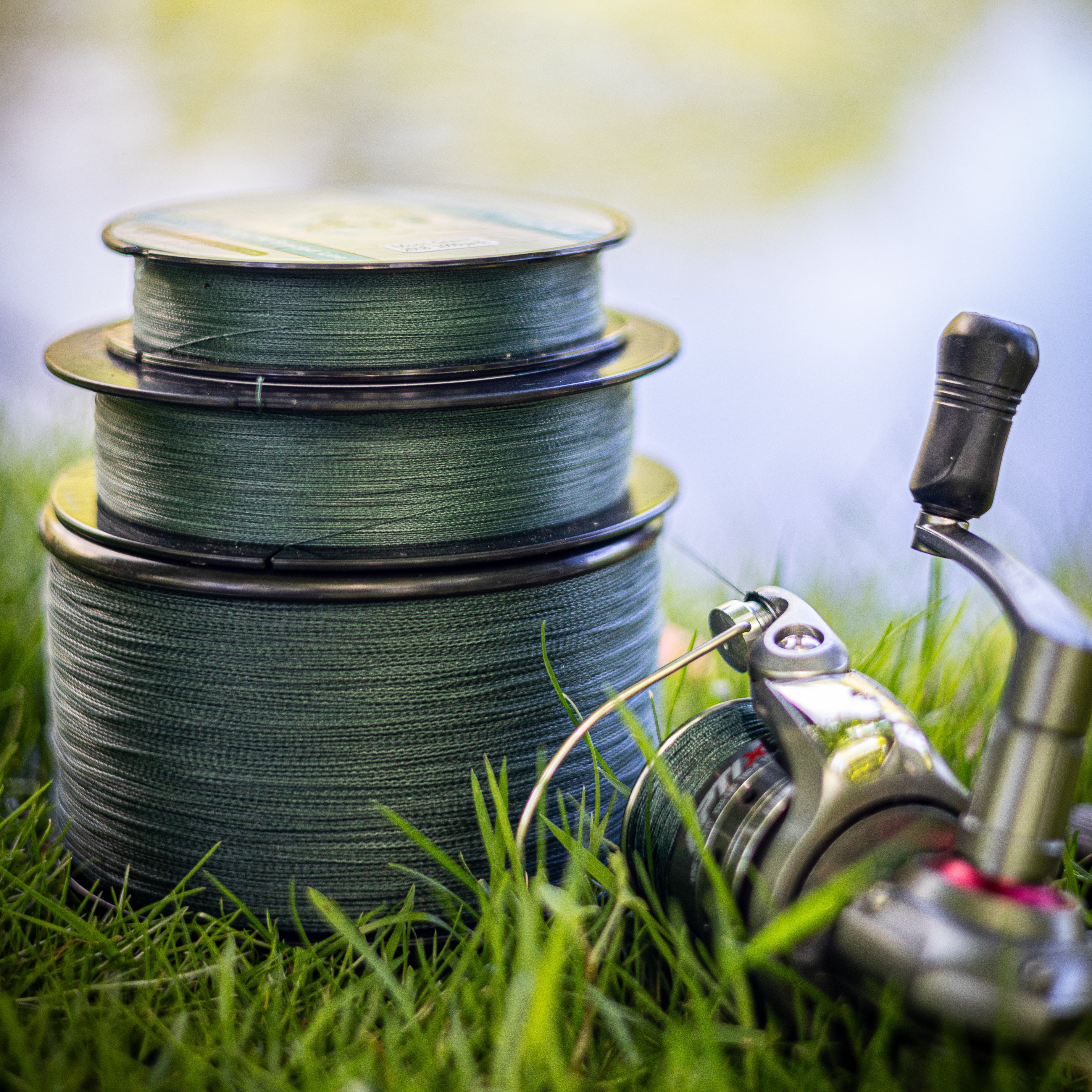 Línea de pesca trenzada Reaction Tackle - Verde musgo