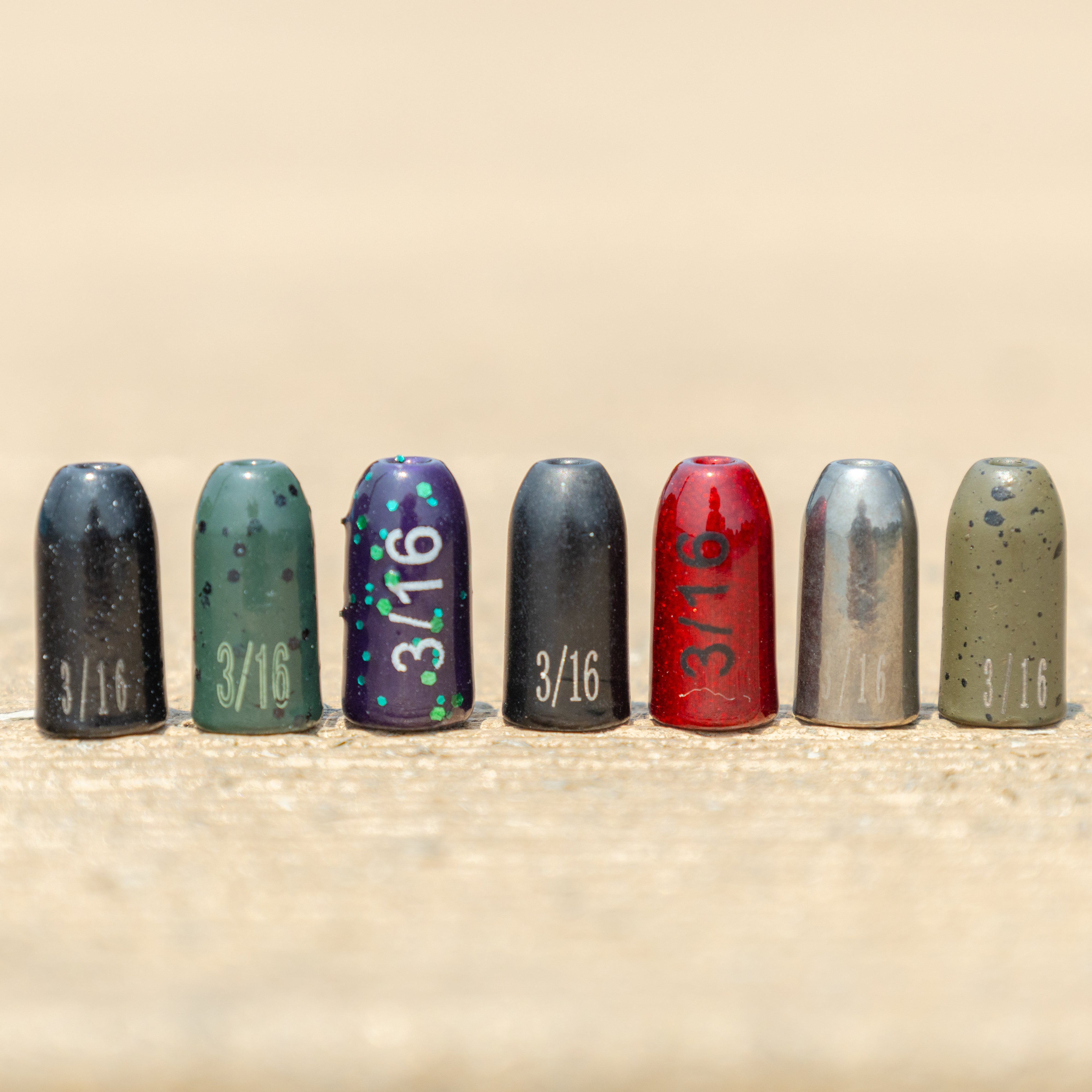 Pesas de gusano de tungsteno Reaction Tackle / Plomo con forma de bala 