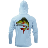 Michigan Freshwater Born Perch Men's Long Sleeve UPF 50+ Dry-Fit Hoodie