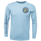 Siesta Key, FL Saltwater Born Circle Logo Long Sleeve UPF 50+ Dry-Fit Shirt