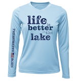 Michigan "Life is Better at the Lake" Women's Long Sleeve UPF 50+ Dry-Fit Shirt
