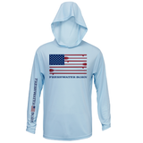 Michigan Freshwater Born SUP Flag Women's Long Sleeve UPF 50+ Dry-Fit Hoodie
