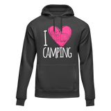 I Love Camping Adult Fleece Hooded Sweatshirt