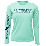 Catalina Island "Saltwater Heals Everything" Long Sleeve UPF 50+ Dry-Fit Shirt