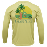 Key West, FL Island Time Men's Long Sleeve UPF 50+ Dry-Fit Shirt