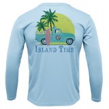 Key West, FL Island Time Men's Long Sleeve UPF 50+ Dry-Fit Shirt