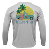Key West, FL Island Time Men's Long Sleeve UPF 50+ Dry-Fit Shirt
