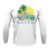 Key West, FL Island Time Men's Long Sleeve UPF 50+ Dry-Fit Shirt