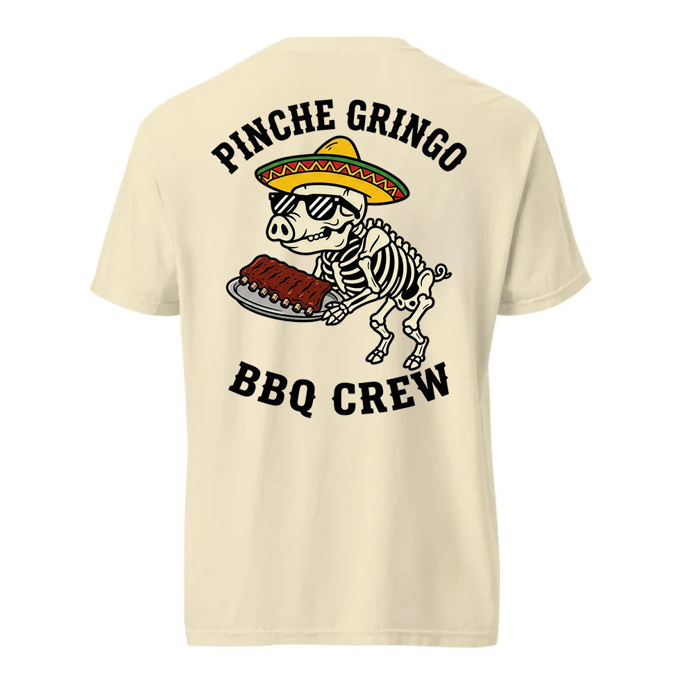 Pinche Gringo BBQ Crew Rib Platter Shirt