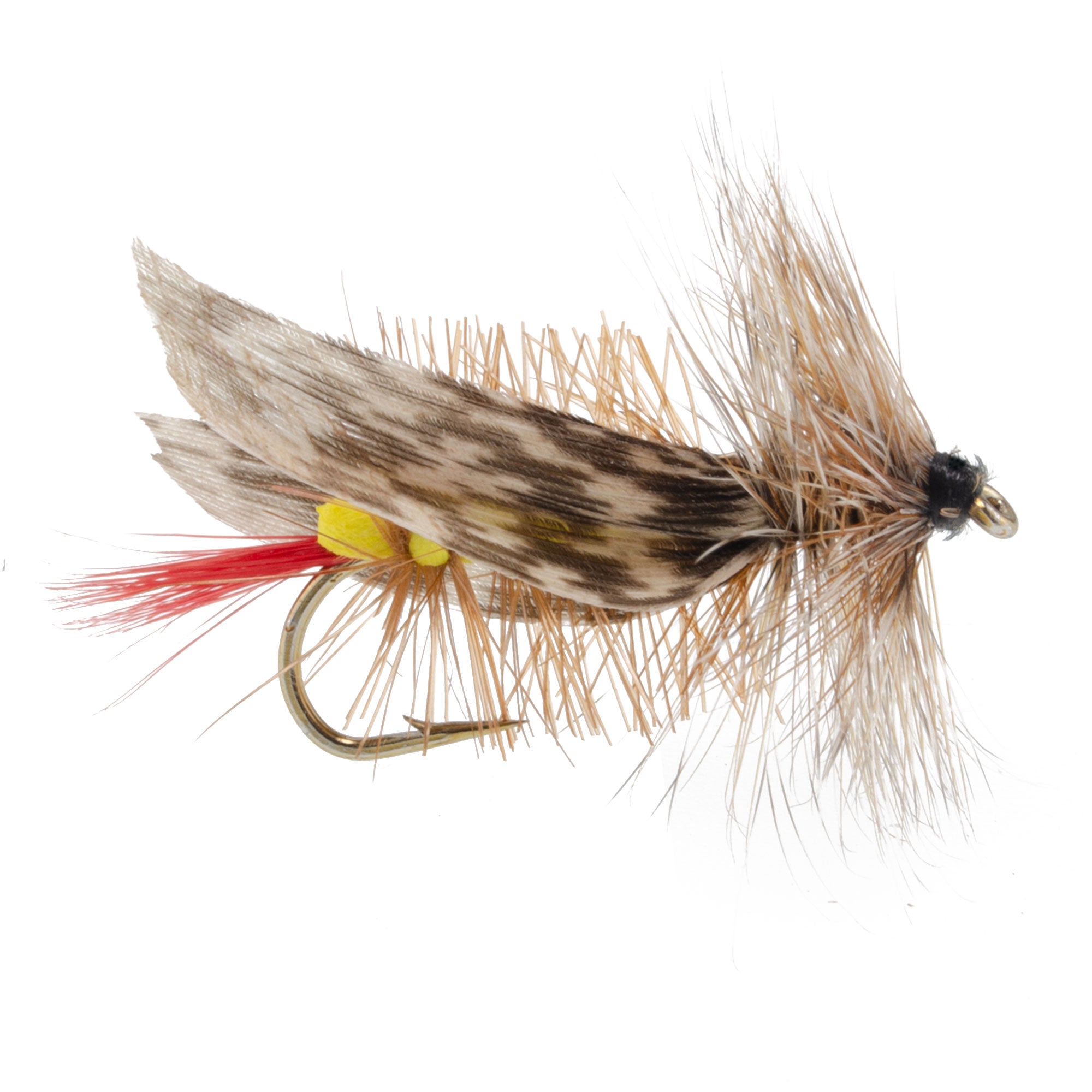 Mouche artificielle sauterelle corps mousse jaune Joe's Hopper - 1 douzaine de mouches Taille de l'hameçon 8
