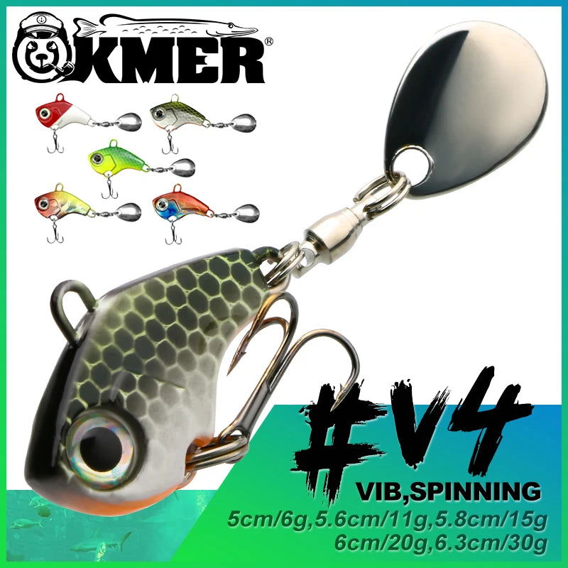 KMER V4 Metal Spinner VIB Lures Bobber Bargain